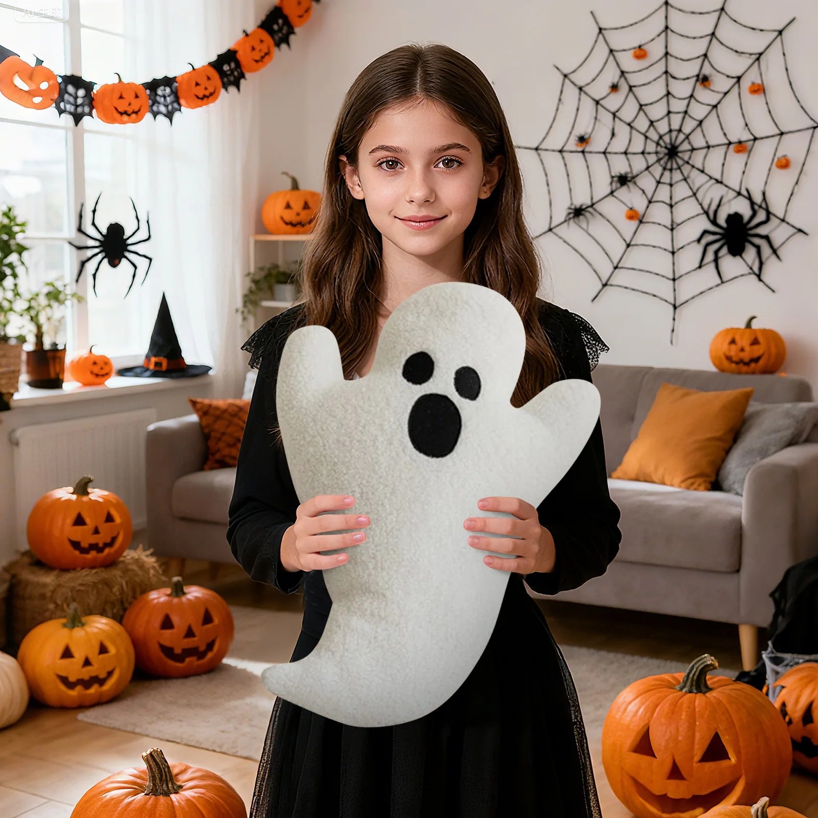 Halloween Pillows Cartoon Dolls Plush Toys Figurines Hanging Ornaments Cloth Dolls Nap Pillows Cushions Halloweeen Decorations