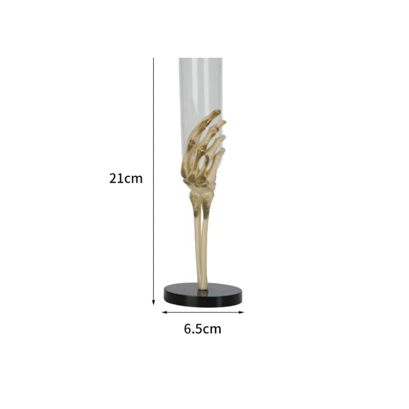 Halloween Horror Skull Arm Wine Glass Halloween Party Haunted House Party Prop Decor Plastic Champagne Flute Design Wine Glasses