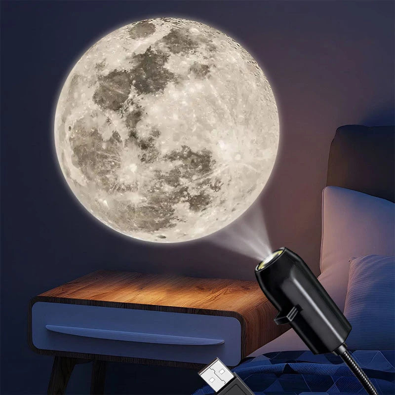 Halloween Decorations 360° Rotatable Skull Led Night Light With Interchangeable Projection Pattern Usb Powered Halloween Product