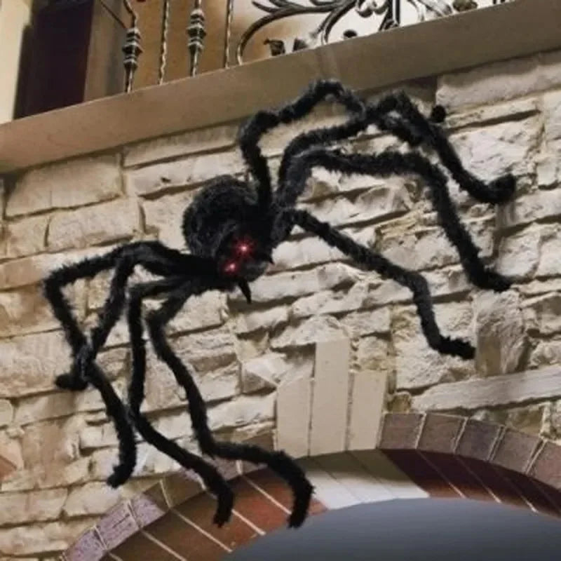 Halloween Decoration Black Spider, Horror Elements Halloween Decoration, Home Decoration Party Props Outdoor Giant Spider Decora